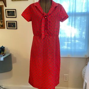 Vintage, Above the Knee Summer Dress with Collar Tie, by Lady Blair